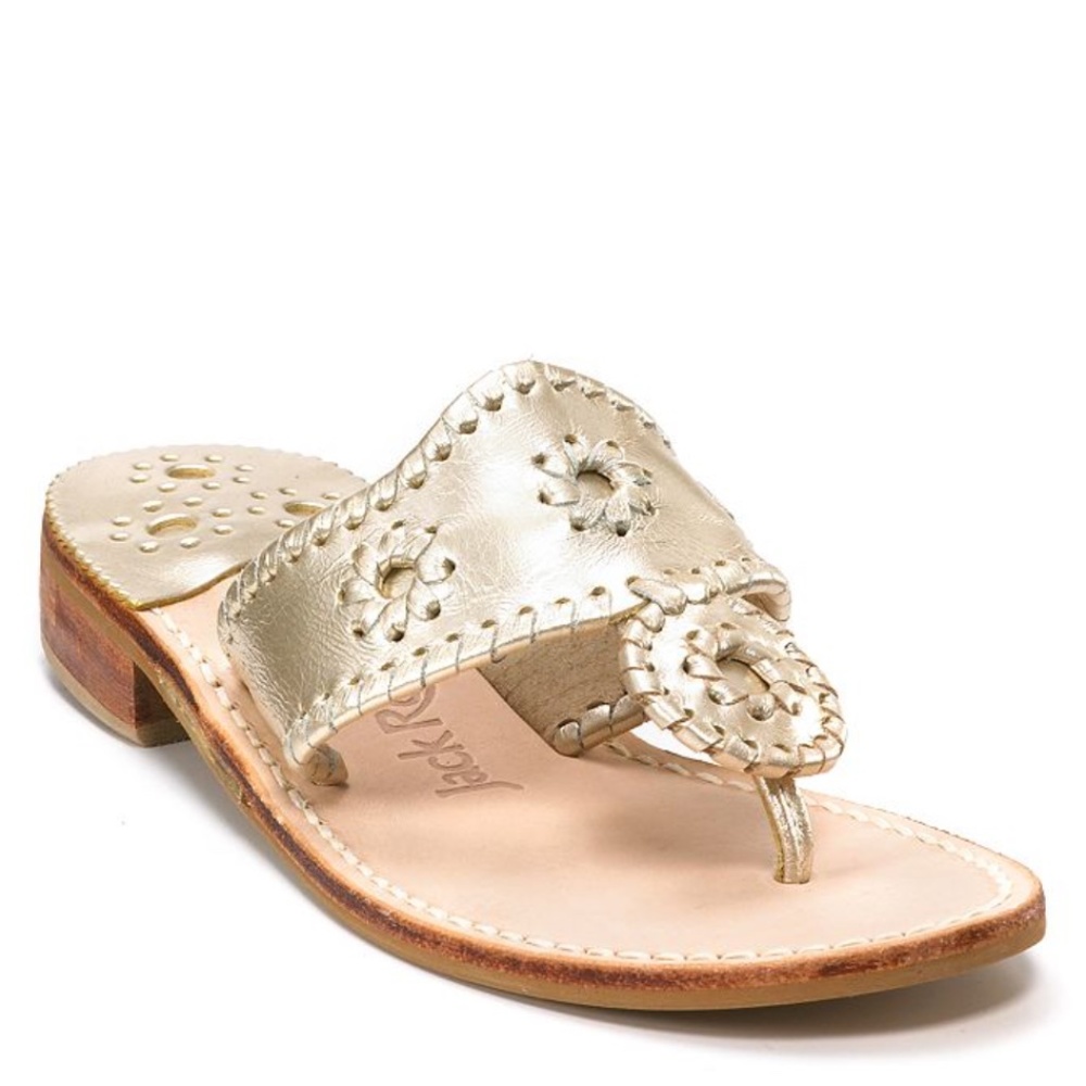 PLATINUM JACK ROGERS SANDALS 7 1/2